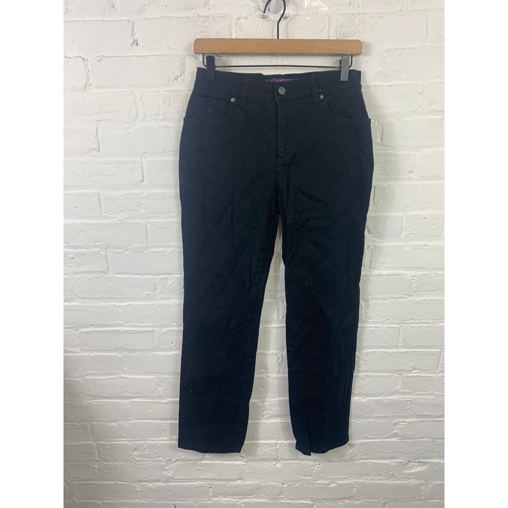 Gloria Vanderbilt Women's Skinny Leg High Rise Denim Jeans Stretch Black Size 6